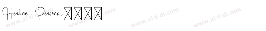 Hertine   Personal字体转换